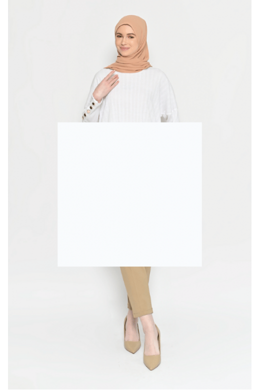 Seva Knit Tunik Broken White